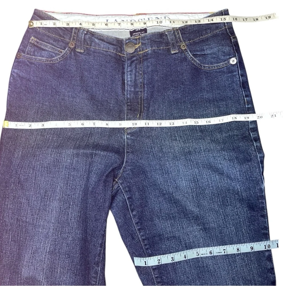 Lands’ End Original Fit Classic Waist Boot Cut Jeans - Picture 7 of 10